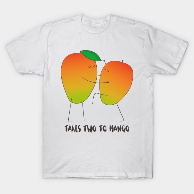 It Takes Two To Mango T-Shirt by Dreamy Panda Designs